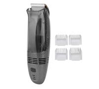 Hair Trimmer, Cordless Vacuum Hair Clippers with Powerful Automatic Hair Suction, Rechargeble Beard Trimmer Electric Shaver with 4 Guide Combs for Mens