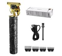 Hair Trimmer - T-Trimmer Zero Gapped Beard Shaver with 4 Limit Combs - Hair Clipper for Men and Family Use