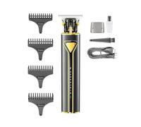 Hair Trimmer, T9 Metal Professional Beard Shaver Rechargeable Haircut Machine(Gold)