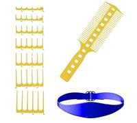 Hair Trimming Guide - Adjustable Hair Trimming Guide and Neckline Shaving Template | 7 Comb Teeth Accessories, 1 Silicone Band Template and 1 Comb for Precise Styling