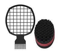 Hair Twist Comb Sponge Set, Afro Twist Hair Comb Set, Hair Twist Comb Sponge Set, Home Salon Professional Portable Afro Hair Sponge Curl Comb Styling Tool