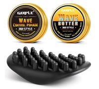 Hair Twist Sponge Brush Wave Pomade for Black Men & Barbers, Washable Afro Curl Brush with Rubber Large Teeth | Twist Styler for Daily Use, Ideal Brush for Curly Hair Pomade Styling Set