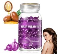 Hair Vitamin Serum Capsule Enriched with Moroccan Macadamia Avocado Oils Vitamins A C E B5 Anti Frizz Hair Damage Repair Essential Oil (Style A)