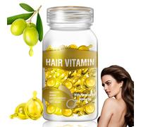 Hair Vitamin Serum Capsule Enriched with Moroccan Macadamia Avocado Oils Vitamins A C E B5 Anti Frizz Hair Damage Repair Essential Oil (Style B)