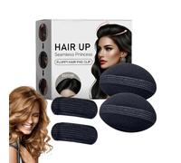 Hair Volume Inserts - 4 Pack Styling Clips, Invisible Bun Pad Accessories, Braiding Tools, Elegant Hairstyle Solutions | Ideal for Weddings, Parties, Formal Events, Quick Updo