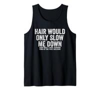 Hair was A Trial Version This is The Full Release Bald Humor Tank Top