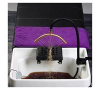 Hair Wash Water Circulation Rack Equipment, Adjustable Hydrotherapy Shampoo Bowl with Pump, Japanese Head Spa Equipment Frame for Beauty Salon/Barber Shop/Spas(Gold)