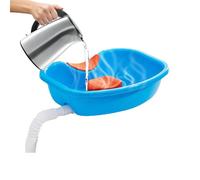 Hair Washbasin - Buddy Sink Tray | Shampootray with Neck Support with Drain Hose for the Bed, Elderly, Pregnant, Injured, Hairstyles and Colours
