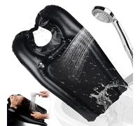 Hair Washing Aids for Disabled, Waterproof Inflatable Hair Wash Basin with Valve, 23.6x15x2" Portable Washing Basin in Bed or on Wheelchair for Injured, Elderly