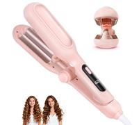 Hair Waver Crimper 20-30mm Deep Waver Curling Iron with Ceramic 3 Barrel 30s Fast Heating, 3 Adjustable Temperature