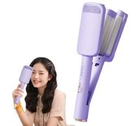 Hair Waver Crimper Hair, 32mm Deep Waver Hair Curler for Women, French Wave Curling Iron with 4 Temperatures, Anti-Scald Curling Wand for Short, Long, Fluffy, Waves, Straight Hairstyle