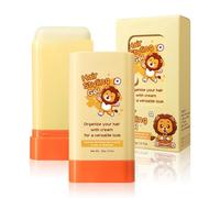 Hair Wax Stick for Baby Styling - Hair Wax Stick for Kids - 2-in-1 Design with Built-in Comb, Slick, for Kids Waxes, Moisturizing, Non-Greasy, Easy to Use, Compact and Portable