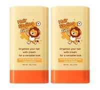 Hair Wax Stick for Baby Styling - Hair Wax Stick for Kids - 2-in-1 Design with Built-in Comb, Slick, for Kids Waxes, Moisturizing, Non-Greasy, Easy to Use, Compact and Portable