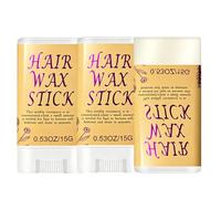 Hair Wax Stick for Women & Kids - 0.53oz Solid Gel for Frizz Control & Edge Control - Non-Greasy Styling Balm for Natural Hair, Braids, Wigs & Lace Fronts - Portable Hair Tamer