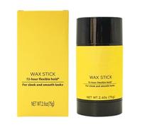 Hair Wax Stick, Long-Lasting Styling Wax Stick, Clear Hair Wax Stick for Slick Looks On the Go, Non-Greasy Hair Pomade to Tame Flyaways, Strong Hold.