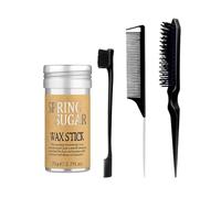 Hair Wax Stick Set, Slick Stick for Hair Control, Hair Styling Comb for Flyaways Frizz Hair Wigs, Non-greasy Smooth Hair Styling Products for Women & Men
