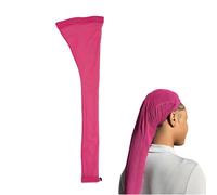 Hair Weave Sleeve For - Stretchy Mesh Hair Sleeve Headband Loc Socks, Stretchy Breathable Wrap With Elastic Bands For Women, Girls, Braids, Wigs, Buns At Home, Salon,Travel,Fashion Design Wig Cap