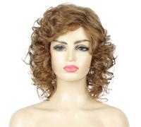 Hair Wigs Fluffy Small Roll Short Wig Women's Headband Versatile