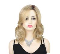 Hair Wigs Golden Women's Long Curly Hair Wig Headband, Elegant And Natural, Suitable For Various Occasions