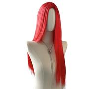 Hair Wigs Ladies' Mid Length Straight Hair Wig, Suitable For Daily And Party Use(Red)