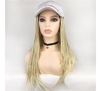 Hair Wigs One Piece Headband, Dirty Braid Wig, Full Head Cover(Gold)