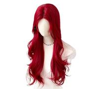 Hair Wigs Wine Red Medium Length Curly Hair Wig With Fluffy And Natural Styling Suitable For Various Occasions