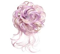hair worn in a bun or coil 3pcs Messy Bun Hair Piece Women Tousled Hair Buns Extension Elastic Hair Band Hair Pieces Curly Hair Bun bun(Y351)