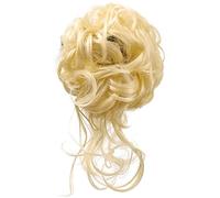 hair worn in a bun or coil 3pcs Messy Bun Hair Piece Women Tousled Hair Buns Extension Elastic Hair Band Hair Pieces Curly Hair Bun bun(Y349)