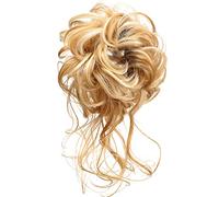 hair worn in a bun or coil 3pcs Messy Bun Hair Piece Women Tousled Hair Buns Extension Elastic Hair Band Hair Pieces Curly Hair Bun bun(Y347)