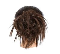 hair worn in a bun or coil Hair Buns Hair Piece Tousled Updo Curly Messy Bun Hair Extension Synthetic Wavy Scrunchies Chignon with Elastic Rubber Band Hairpiece for Women bun(12H24)