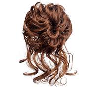 hair worn in a bun or coil Messy Bun Hair Scrunchie Extensions Hair Bun Curly Wavy Ponytail Synthetic Chignon For Women Girls bun(Y331)