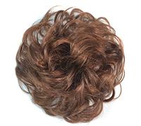 hair worn in a bun or coil Synthetic Chignon 1Pcs Messy Hair Bun Hair Scrunchies Extension Curly Wavy Messy For Women Girls bun(Y396)