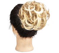 hair worn in a bun or coil Synthetic Straight Elastic Hair Bun Extensions Hairpieces Clip In Claw Hair Bun Synthetic Chignon Claw Clip With Hair Attached bun(Y252)