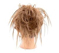 hair worn in a bun or coil Synthetic Tousled Updo Messy Bun Hair Pieces Hair Scrunchies Extensions with Elastic Band Ponytails Hair Extensions for Women bun(01)
