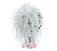 hair worn in a bun or coil Synthetic Tousled Updo Messy Bun Hair Pieces Hair Scrunchies Extensions with Elastic Band Ponytails Hair Extensions for Women bun(08)