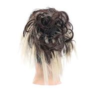 hair worn in a bun or coil Synthetic Tousled Updo Messy Bun Hair Pieces Hair Scrunchies Extensions with Elastic Band Ponytails Hair Extensions for Women bun(13)