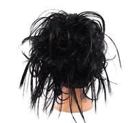 hair worn in a bun or coil Synthetic Tousled Updo Messy Bun Hair Pieces Hair Scrunchies Extensions with Elastic Band Ponytails Hair Extensions for Women bun(23)