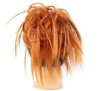 hair worn in a bun or coil Synthetic Tousled Updo Messy Bun Hair Pieces Hair Scrunchies Extensions with Elastic Band Ponytails Hair Extensions for Women bun(07)