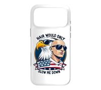 Hair Would Only Slow Me Down Bald Funny Men America Case for iPhone 17 Pro Max