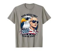 Hair Would Only Slow Me Down Bald Funny Men America T-Shirt