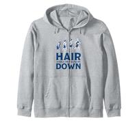Hair Would Only Slow Me Down Bald Runner Evolution Father Zip Hoodie
