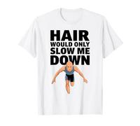 Hair Would Only Slow Me Down Bald Runner Speed T-Shirt