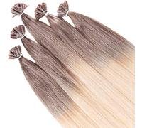 hair2heart Premium Remy Real Hair Bonding Extensions Straight 60 cm #14-60 Blonde Ombre 25 x 1 g