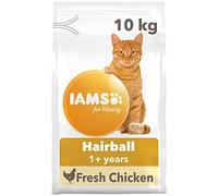 IAMS Hairball Cat Food with Fresh Chicken - 10kg