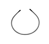 Hairband for men and women to wash their faces and exercise with black non-slip back bangs hairpin(Spiral)