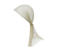 Hairband for Women Headband Rhinestone Pirate Hat Elastic Snood Scarf Cap Breathable Mesh Hollow Out Headscarf Fashion with Iron Golden One Size