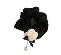 Hairband, Stretchy Camellia Wreath Headband Hair Circle, Scrunchies Hair Accessories(black)(Black)