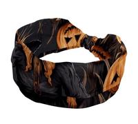 Hairbands for Women, Halloween Scarecrow Stretch Wide Headbands, Fashion Turban Head Bands, Yoga Workout Sweatband Head Wrap, Hair Accessories