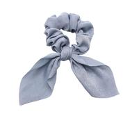 Hairbands Girls Solid Color Flower Hair Band Satin Fabric Plain Color Streamer Large Hair Band Rabbit Ears Tie Small Hairbands (F, One Size)