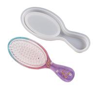 Hairbrush Epoxy Resin Mold Handmade Comb Silicone Mold Hair Styling Comb Tool for Jewelry Craft Making Easy to Clean Hairbrush Molds Hair Accessory